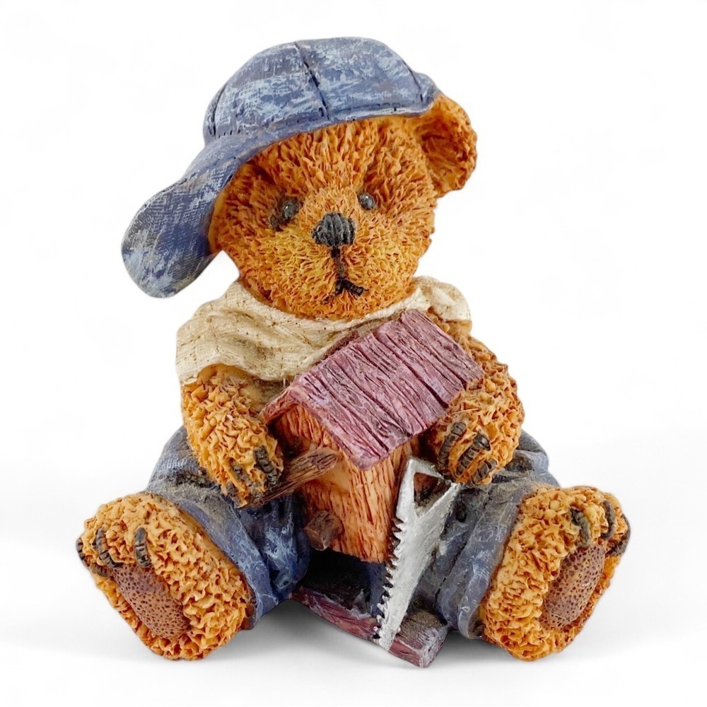 Ks Collection Figurines Fancy Bears Resin Teddy Bear Carpenter with Tools​
